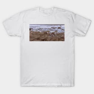 Pebble beach at Tynemouth T-Shirt